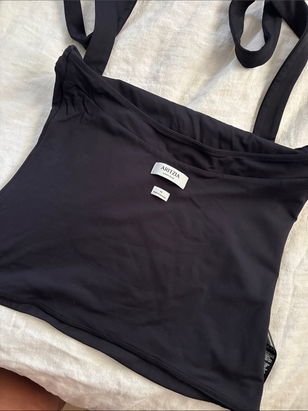 Aritzia Black Tie-Strap Camisole
